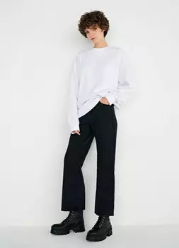 Свободные джинсы Bootcut с низкой посадкой, Серый