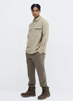 Текстильная рубашка, Бежевый