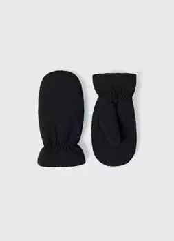 Текстильные перчатки для девочек, Черный