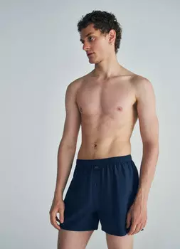 Текстильные трусы-боксеры, Синий