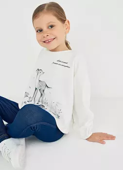Толстовка для девочек, Белый