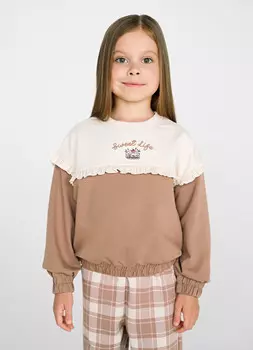 Толстовка для девочек, Коричневый