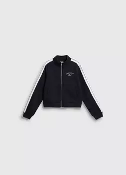 Толстовка на молнии для девочек, Черный