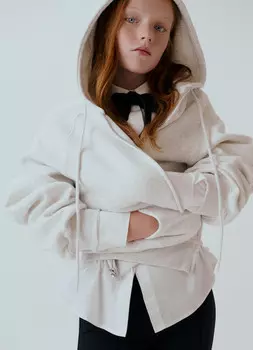 Толстовка на молнии для девочек, Серый