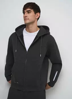 Толстовка на молнии с капюшоном O'STIN x Яндекс Пэй, Серый