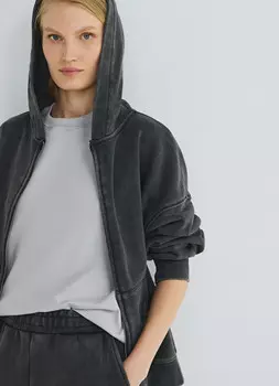 Толстовка объёмного силуэта, Серый