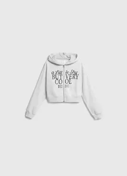 Толстовка с принтом для девочек, Серый