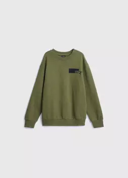 Толстовка с принтом для мальчиков, Зеленый