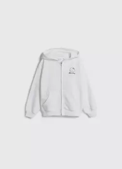 Толстовка с принтом Hello Kitty для девочек, Белый