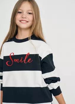 Толстовка свободная для девочек, Черный