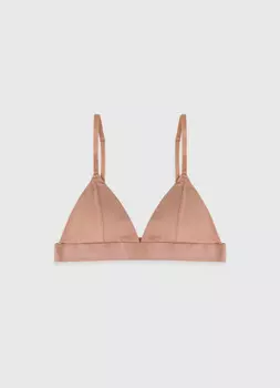 Топ с треугольными чашечками, Бежевый