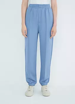 Трикотажные брюки-бэгги, Синий
