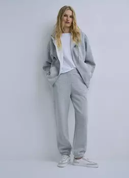 Трикотажные джоггеры, Серый