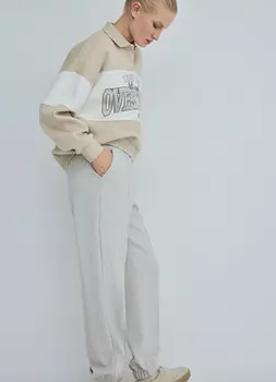 Трикотажные джоггеры, Серый