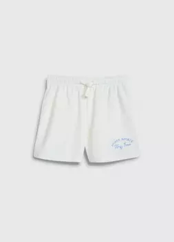 Трикотажные шорты для девочек, Белый