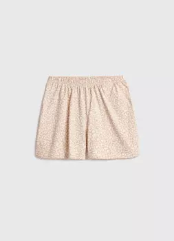 Трикотажные шорты для девочек, Бежевый