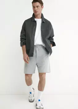 Трикотажные шорты из хлопка, Серый