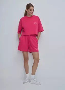 Трикотажные шорты, Красный