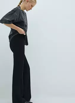 Трикотажные треггинсы, Черный