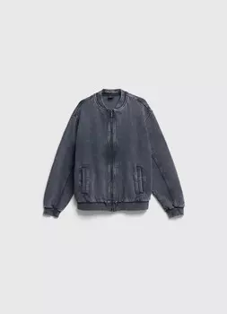 Трикотажный бомбер для мальчиков, Серый