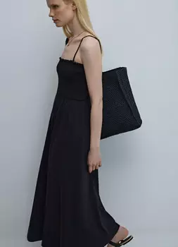 Трикотажный сарафан, Черный