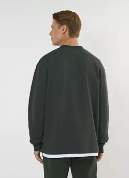 Трикотажный свитшот, Зеленый