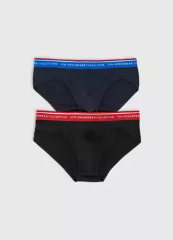 Трусы-брифы, 2 шт., Синий