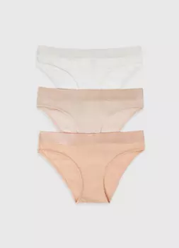 Трусы-брифы, 3 шт., Белый
