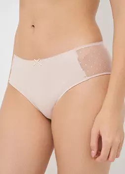 Трусы-брифы со средней посадкой, 3 шт., Бежевый