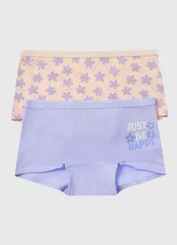 Трусы для девочек, 2 шт., Фиолетовый