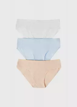 Трусы для девочек, 3 шт., Белый