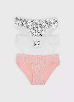 Трусы для девочек, 3 шт., Белый