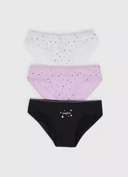Трусы для девочек, 3 шт., Белый