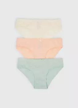 Трусы для девочек, 3 шт., Мультицвет