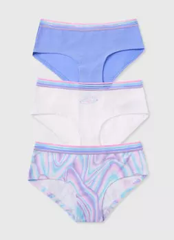 Трусы для девочек, 3 шт., Синий