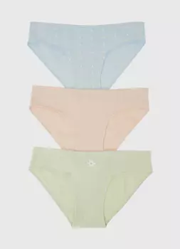 Трусы для девочек, 3 шт., Зеленый