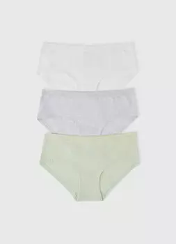 Трусы для девочек, 3 шт., Зеленый