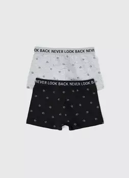 Трусы для мальчиков, 2 шт., Черный