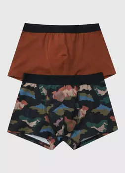 Трусы для мальчиков, 2 шт., Оранжевый