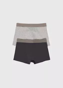Трусы для мальчиков, 2 шт., Серый
