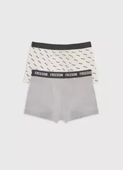 Трусы для мальчиков, 2 шт., Серый