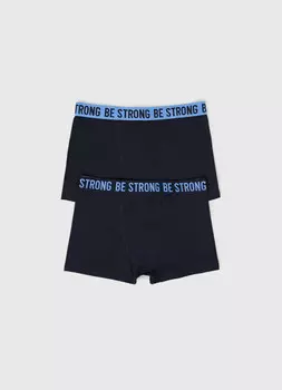 Трусы для мальчиков, 2 шт., Синий