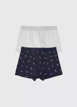 Трусы для мальчиков, 2 шт., Синий