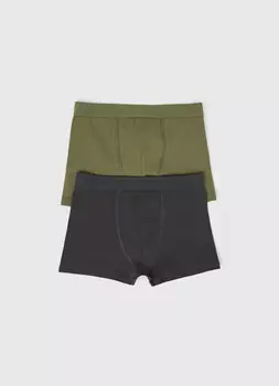 Трусы для мальчиков, 2 шт., Зеленый