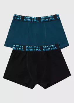 Трусы для мальчиков, 2 шт., Зеленый