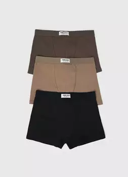 Трусы для мальчиков, 3 шт., Коричневый