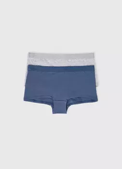 Трусы-шорты, 2 шт., Голубой