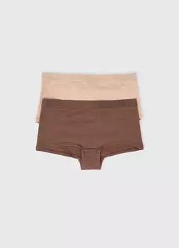 Трусы-шорты, 2 шт., Коричневый