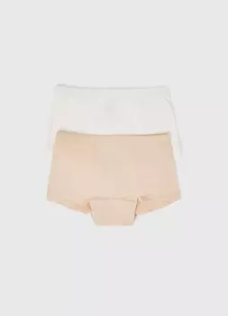 Трусы-шорты для девочек, 2 шт., Белый