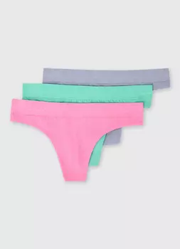 Трусы-танга, 3 шт., Розовый
